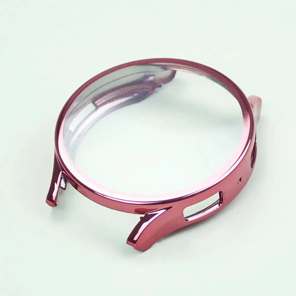 Simples Market pink full-cover TPU case for Samsung Galaxy Watch 7-6-5-4/FE, 40/44mm with silicone bumper