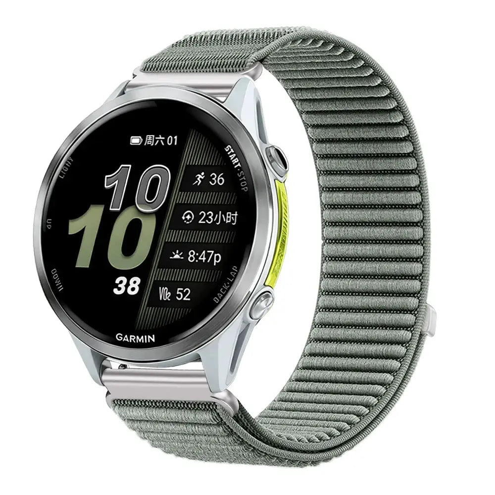18mm 20mm 22mm Nylon Strap for Garmin Forerunner 970 965 955 570 165 265S/Active 6/5 Breathable Bracelet for Garmin Venu 4/3/3S
