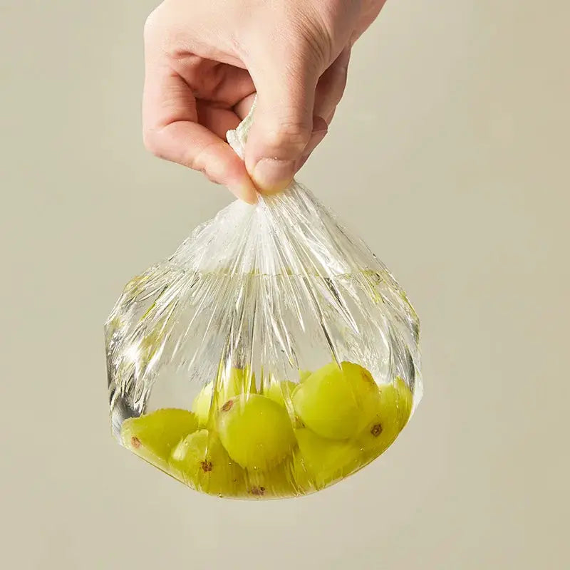100 Pack Disposable Food Grade Plastic Wrap Covers For Home Kitchen Refrigerator Leftovers Hangable And Pull Out Style