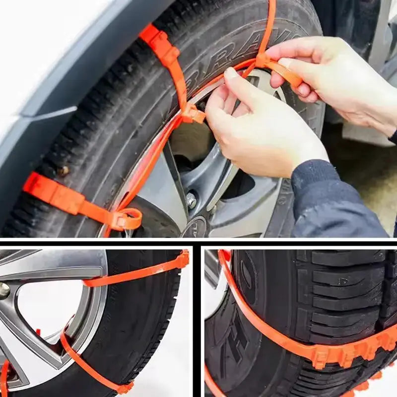 10 Or 20 Pack Car Tire Chains For Winter Snow Traction Anti Skid Emergency Auto Accessories