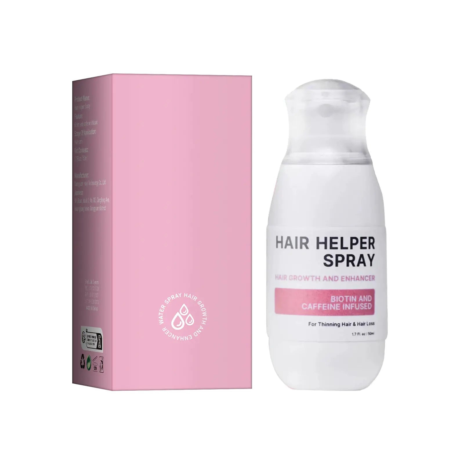 Rice Water Hair Spray For Thinning Hair Follicle Strengthening With Biotin And Caffeine Nourishing Hair Loss Prevention