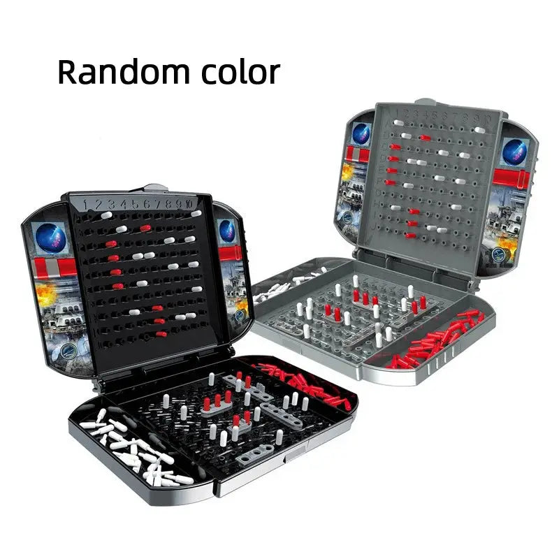 Two Player Battleship Board Game For Kids Navy Warship Theme Classic Naval Combat Strategy Tabletop Game