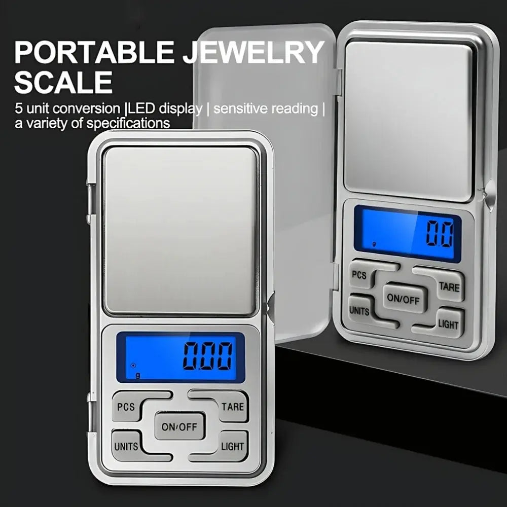 SmartWeigh Mini Pocket Scale 500 g Capacity High Precision Digital Jewelry Scale With LCD Display