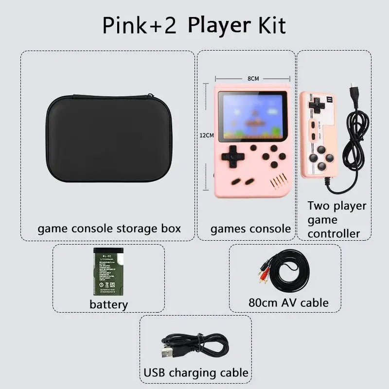 Handheld Game Console With 500 Plus Classic Games, Game Boy Emulator, TV Output, Rechargeable Battery For Kids
