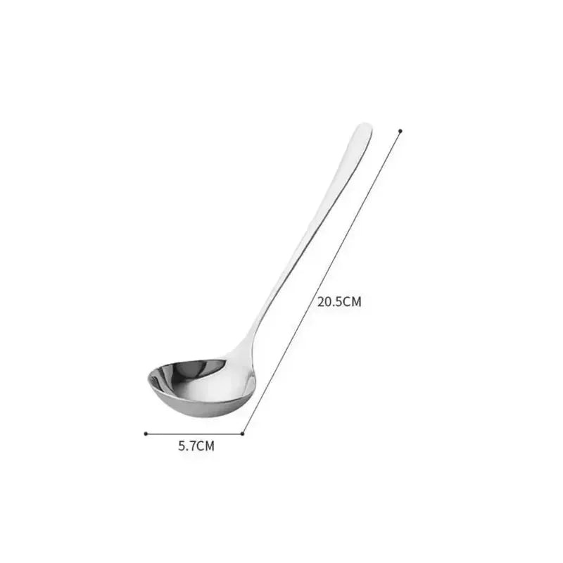 Stainless Steel Long Handle Soup Spoons Set 1 Piece 2 Piece Hot Pot Scoops Colander Kitchen Tableware Utensils