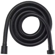 Simples Market black stainless steel shower hose, flexible coiled water pipe with screw-on ends, 1.5/2/3m