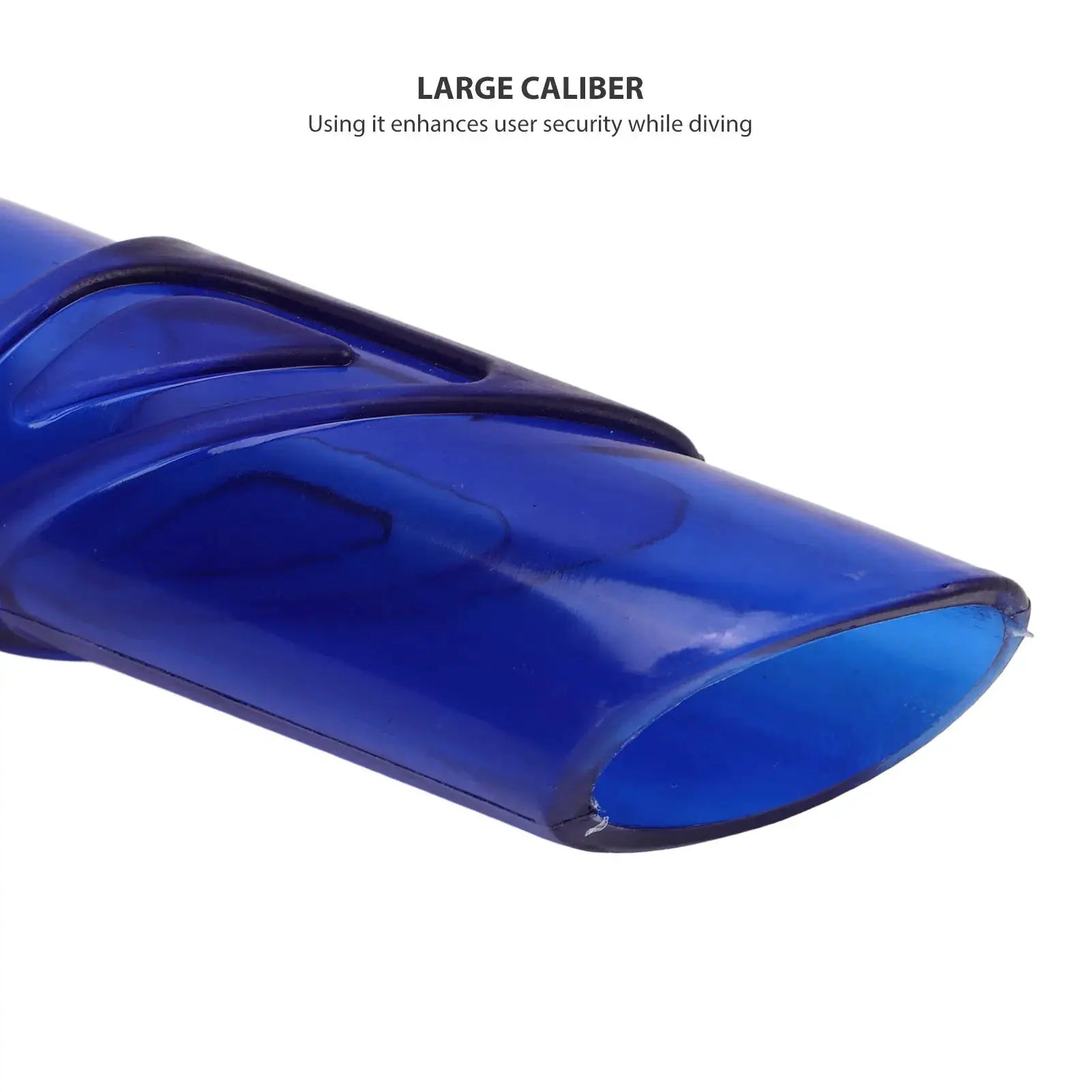 Qiilu PVC Easy Breath Snorkel With Comfortable Silicone Mouthpiece For Scuba Diving And Freediving Equipment