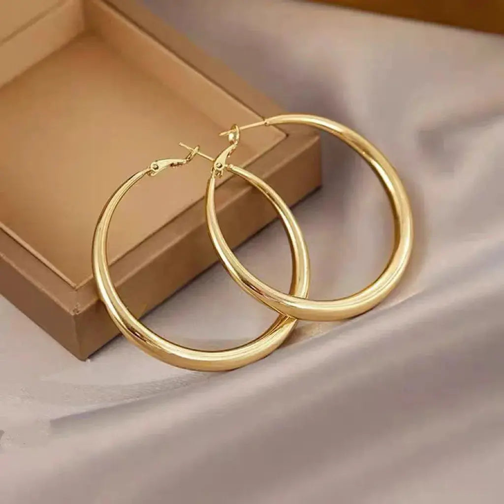 2 Piece Water Drop Earrings in 18K Gold Plated Copper for Women Minimalist Daily Wear