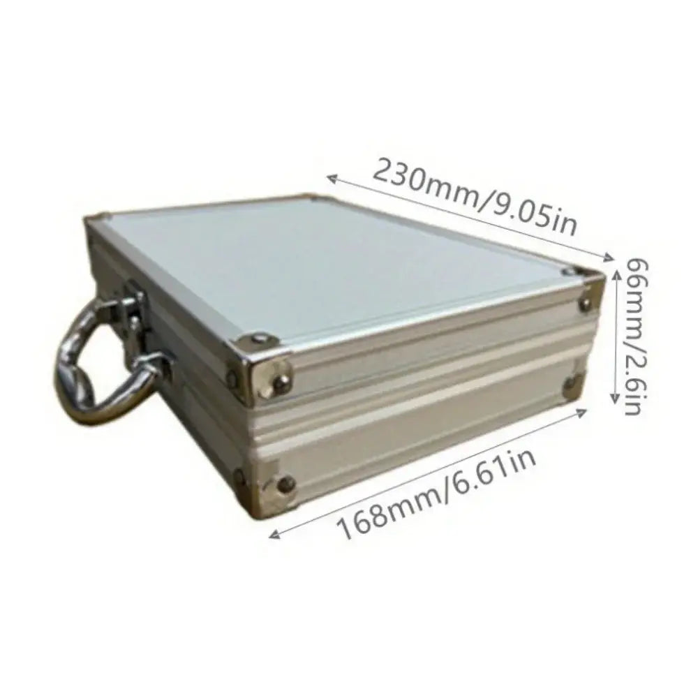 AluGuard Aluminum Storage Case Portable Organizer With Secure Metal Lock And Moisture Proof Seal