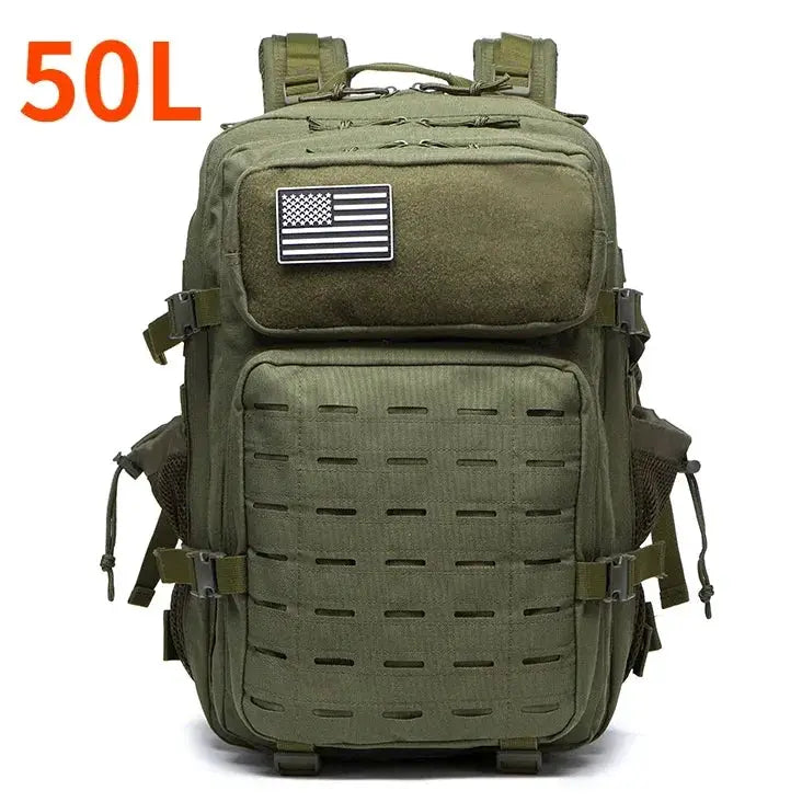 OutdoorPro 25L to 50L Tactical MOLLE Backpack for Hunting and Hiking Waterproof Oxford Fabric