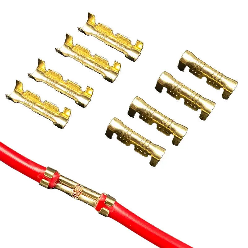 U Type Docking Terminal Brass Double Terminal Block Connector 0.3 to 1.5 mm2 Wire Clamp 50Pcs 100Pcs 200Pcs