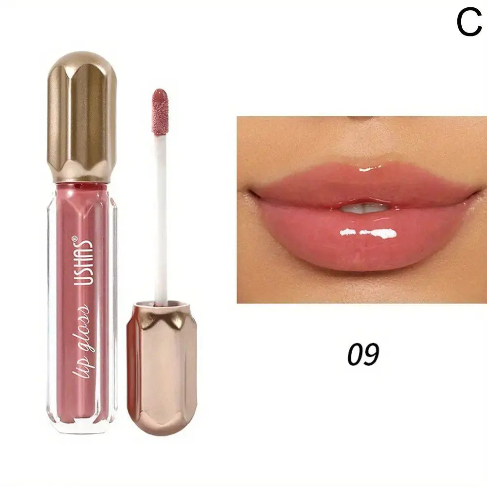 PearlGlow Mirror Pearl Lip Gloss Waterproof Long Lasting Moisturizing Shine Glitter Finish For Women