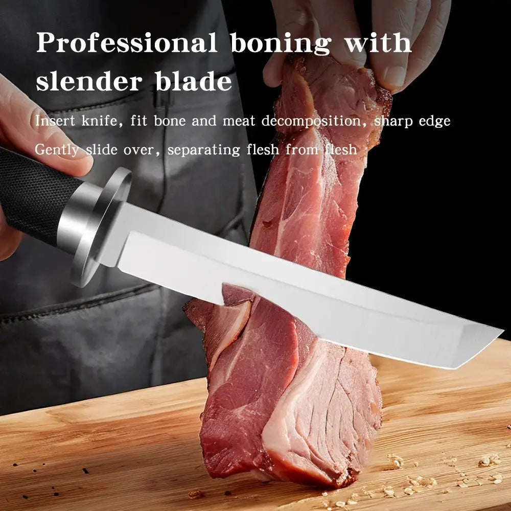 Samurai Inspired Stainless Steel Kitchen Knife Set Multi Purpose Fruit And General Chopping Tools