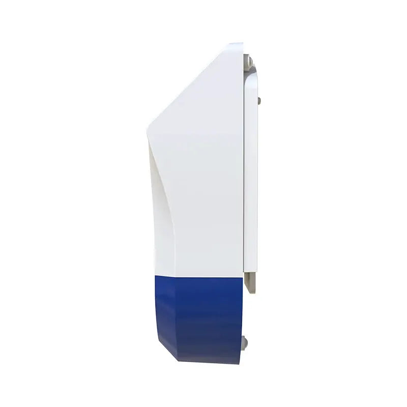 Simples Market Tuya Smart outdoor siren alarm, white body with blue base, waterproof