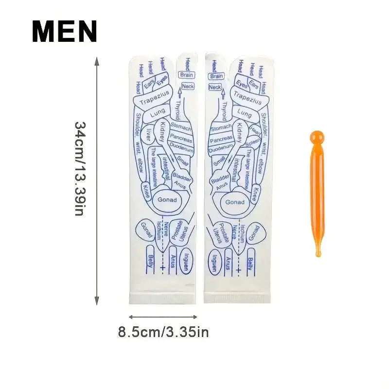 Acupressure Reflexology Socks Cotton Polyester Blend For Foot Massage And Physiotherapy Relief To Relieve Tired Feet