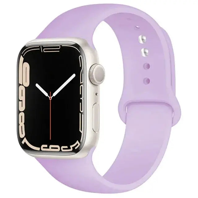 Silicone Band For Apple Watch strap 46mm 44mm 45mm 40mm 41mm 42-38mm 49mm sport bracelet iwatch series 11 10 9 8 7 6 5 SE Ultra3