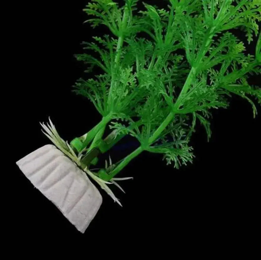 Artificial Green Grass Aquarium Plant Decor Water Weeds For Fish Tank Plastic Safe Silicone