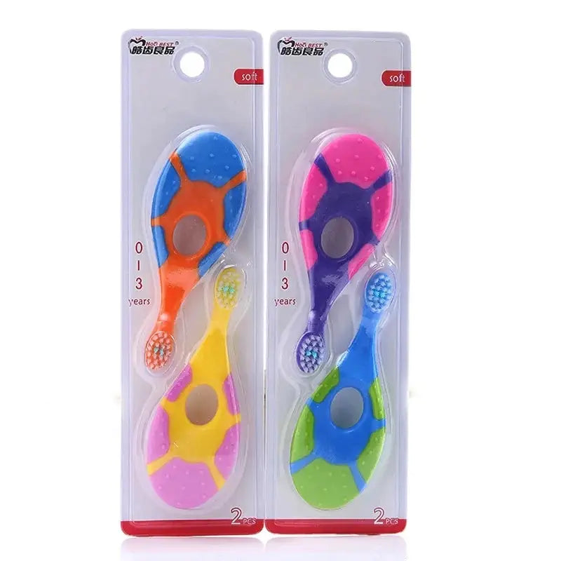 Bright Smiles Kids Toothbrush Set BPA Free Soft Silicone Bristles for Gentle Toddler Teeth Cleaning