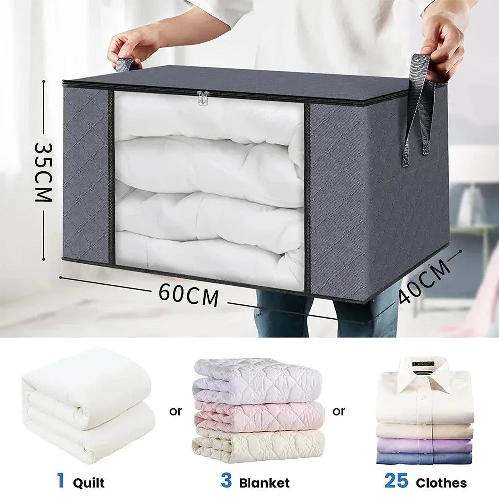 Quilt Storage Bag For Bedding And Clothing Sorting, Moving And Organizing Household Storage Box