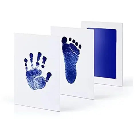 Newborn Baby Diy Hand And Footprint Kit With Ink Pads And Photo Frame Keepsake Gift For Parents