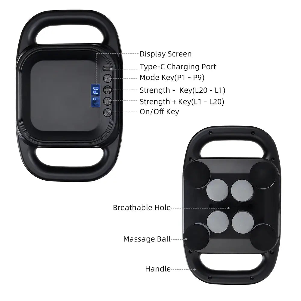 Simples Market 42-head fascia gun high-frequency vibration massager for back, waist, neck and shoulders