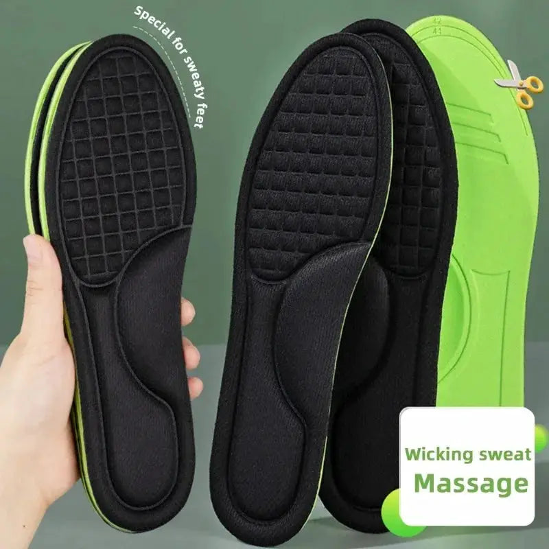 Soft Memory Foam Orthopedic Insoles Deodorizing Antibacterial For Shoes Sweat Absorption For Sports