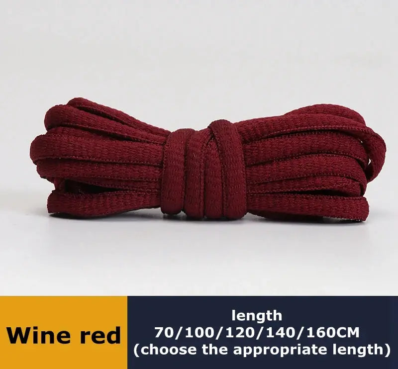 Round shoelaces, wine red, 1 pair, lengths 70-160 cm
