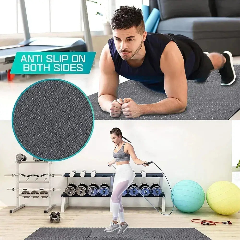 4 To 20 Pieces Puzzle Fitness Mat EVA Interlocking Foam Floor Tiles For Home Gym Non Slip Floor Mat For Kids