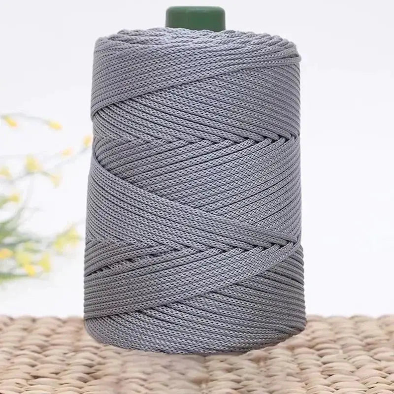 Imitation Leather Crochet Yarn With Magic Color Shine for DIY Sewing and Hand Knitting Ideal for Cushions and Home Decor