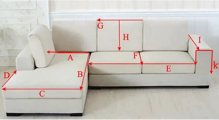Simples Market linen sectional sofa with chaise, cream fabric and cushions