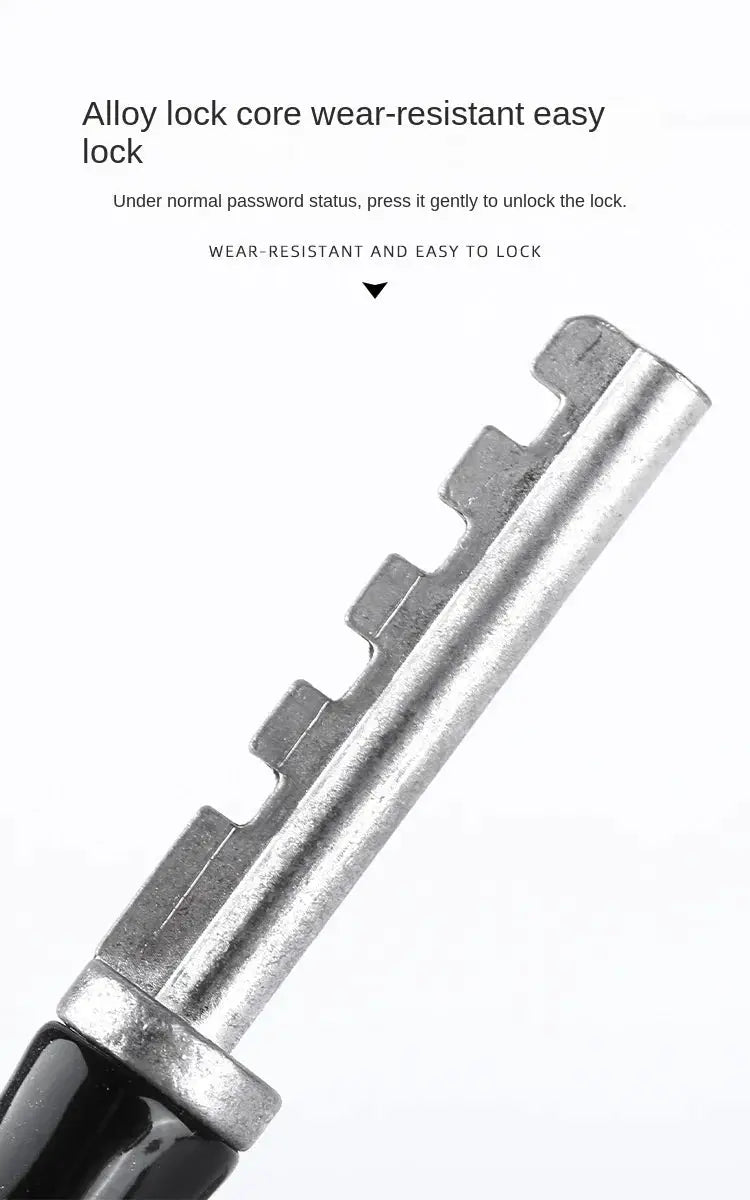 Bicycle lock core, silver alloy, wear-resistant metal lock component