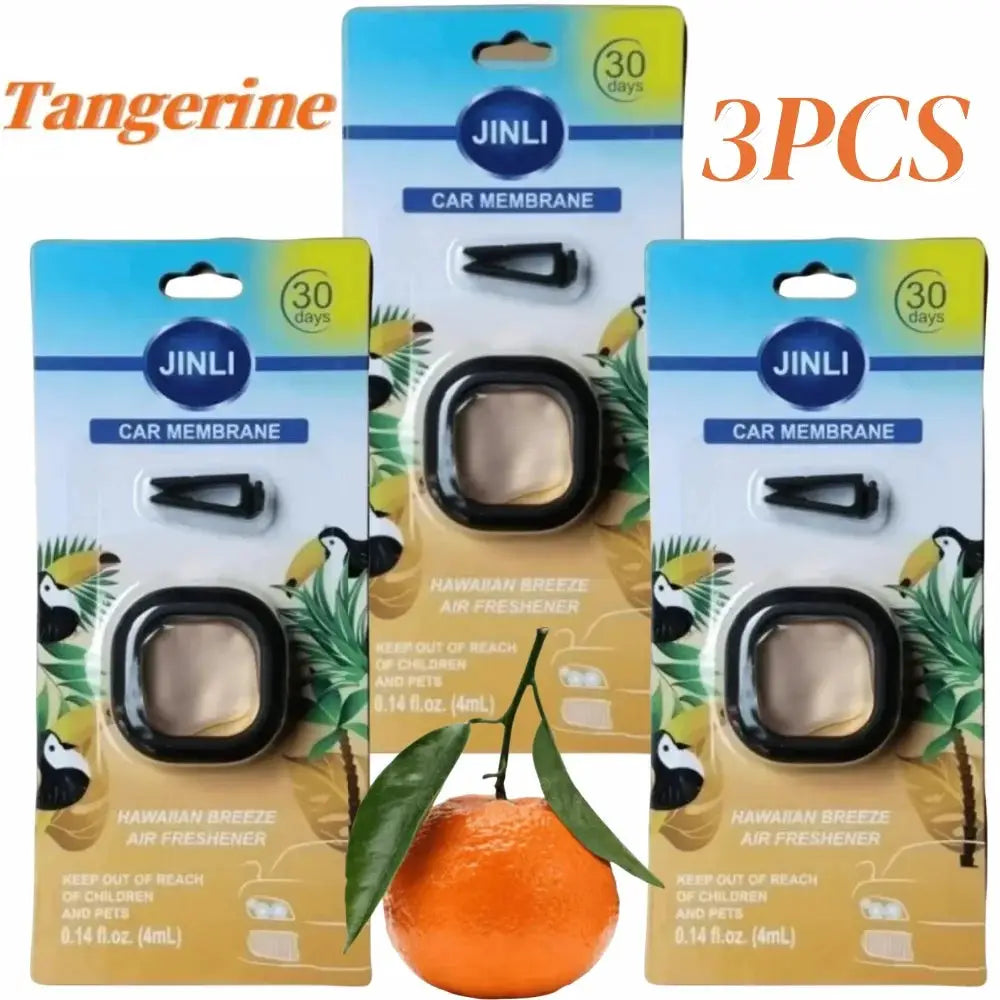 Long-Lasting Car Air Freshener Vent Clip With Essential Oil Scent Odor Eliminator Alcohol-Free 0.14oz