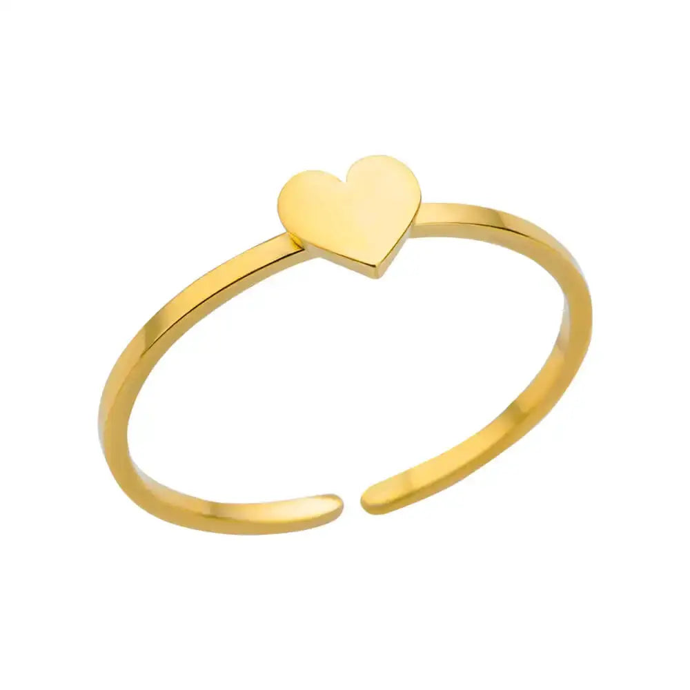 316L Stainless Steel Rings For Women Gold Color Never Fade Luxury Classic Wedding Rings Couple Jewelry Free Shipping