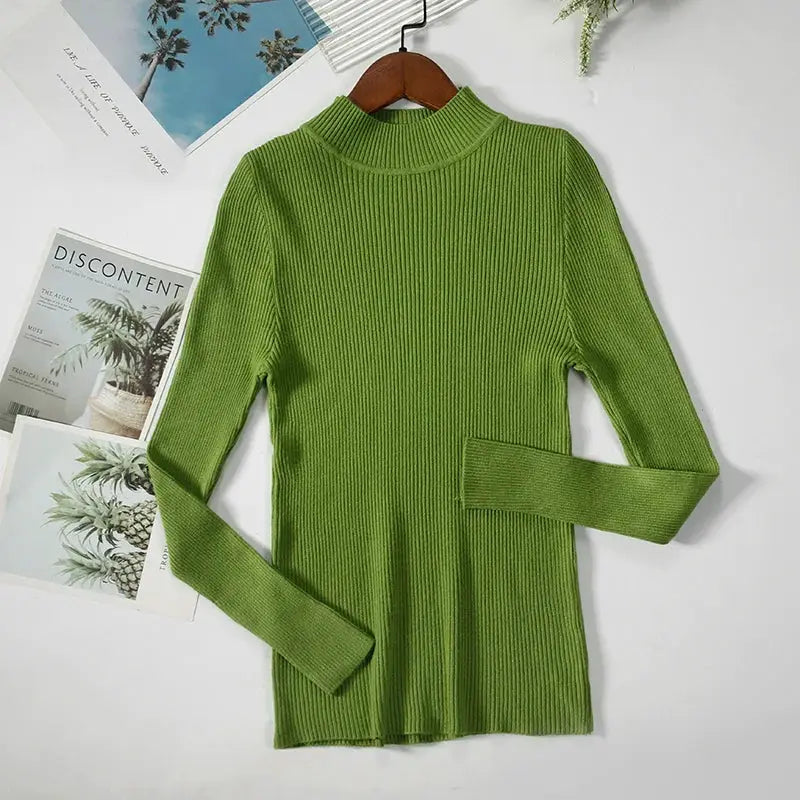EverSoft Women Turtleneck Knitted Sweater Soft Cashmere Blend For Cozy Warmth In Autumn And Winter