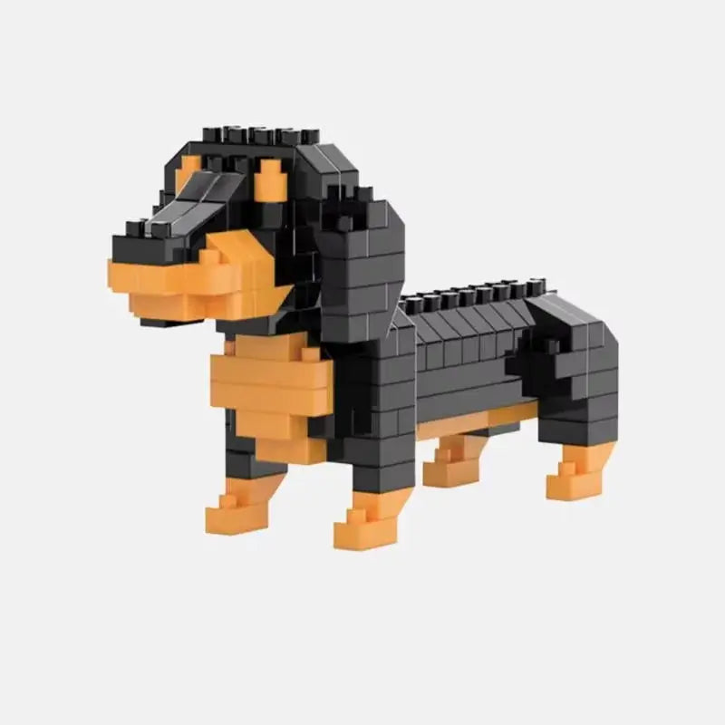 Kids Micro Building Block Dog Toy DIY Assembly Puzzle Set for Education and Fine Motor Skill Development