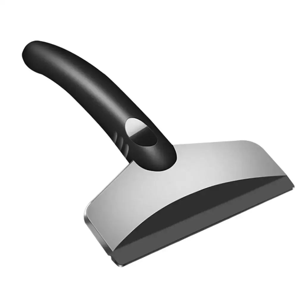 Car snow shovel and ice scraper set, 2 pieces, Simples Market, with black handle and metal blade