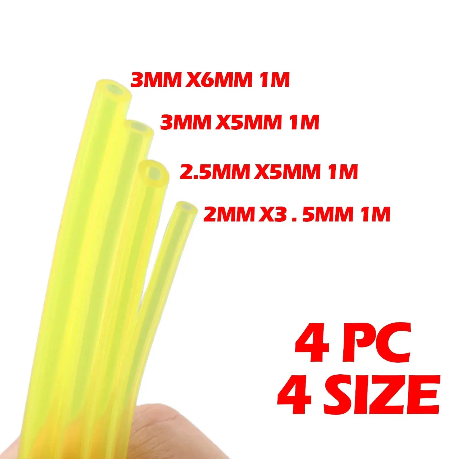 4 Pack Petrol Gas Line Hose Set For String Trimmer Chainsaw Blower Grass Cutter Brush Cutter Fitting 2025
