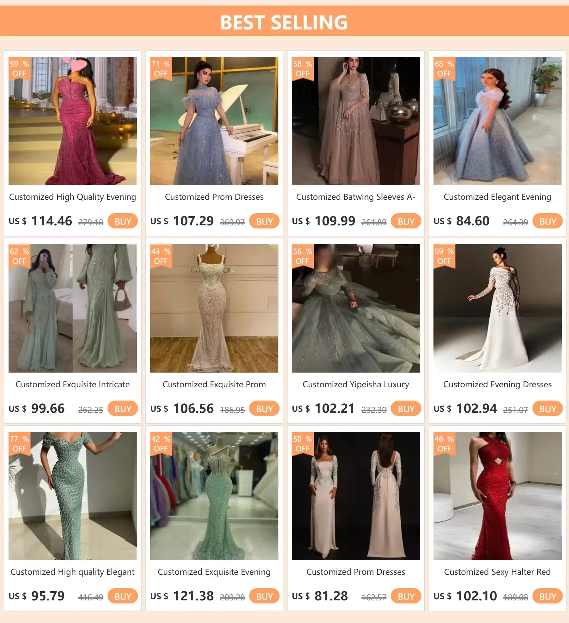 Elegant Vintage Pink Mermaid Evening Dress Beaded Lace Long Gown