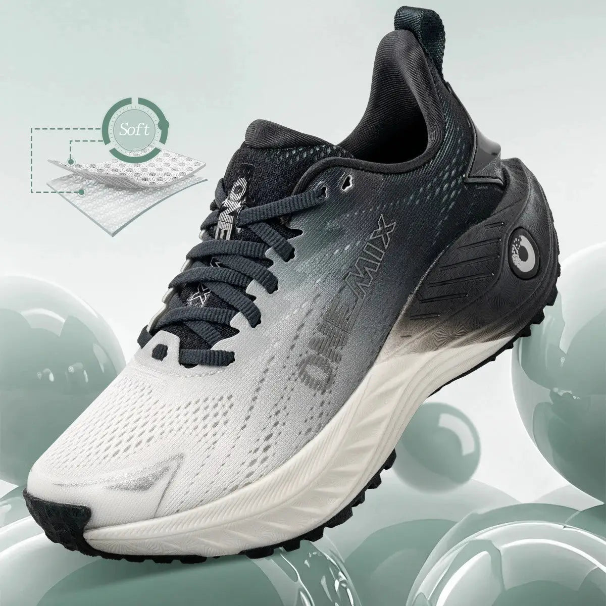 Onemix Casual Running Shoes for Men and Women Breathable Lightweight Cushioned Outdoor Jogging Footwear