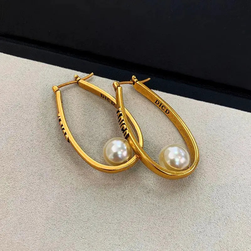 2 Piece Water Drop Earrings in 18K Gold Plated Copper for Women Minimalist Daily Wear
