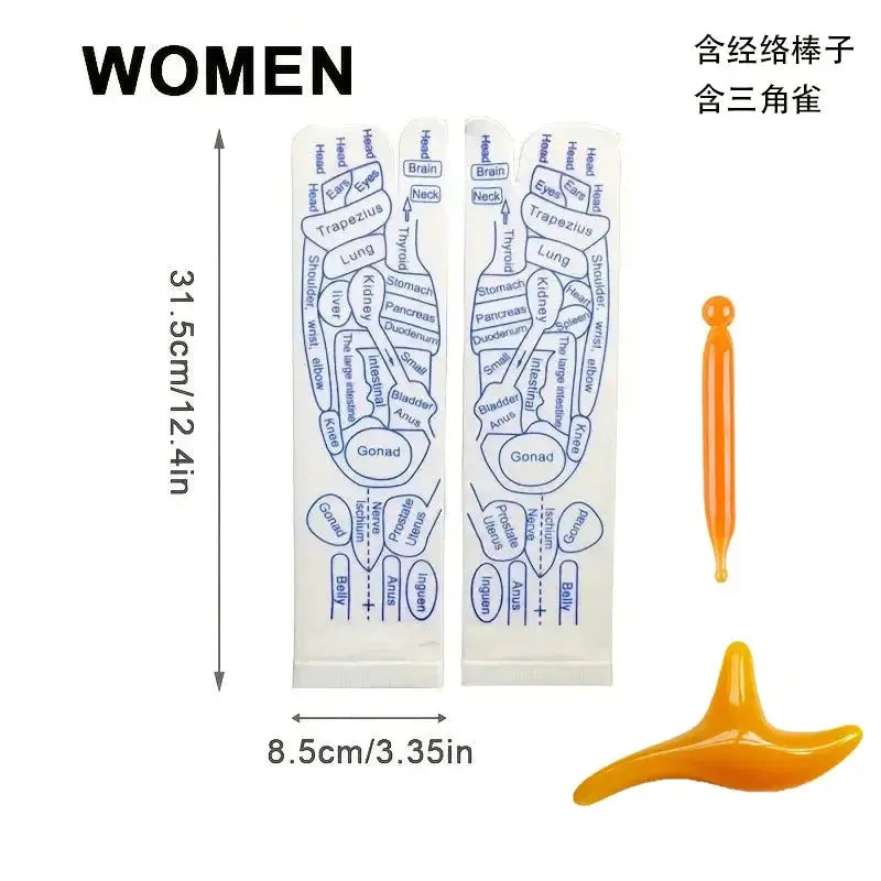 Acupressure Reflexology Socks Cotton Polyester Blend For Foot Massage And Physiotherapy Relief To Relieve Tired Feet