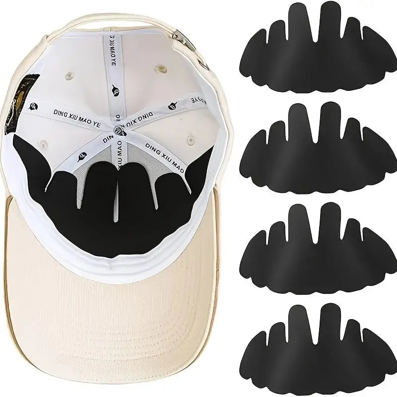 5 Pack Sweat Liner Pads For Baseball Caps And Hard Hats Absorbent Sweatband Inserts For Wide Brim Caps All Season Knit