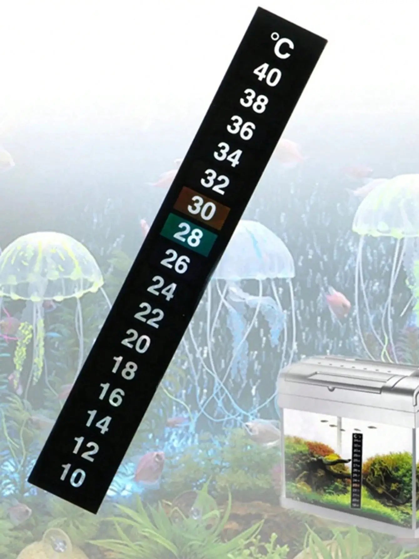 1 Pack Accurate And Easy To Read Aquarium Thermometer Stickers For Monitoring Water Temperature In Fish Tanks