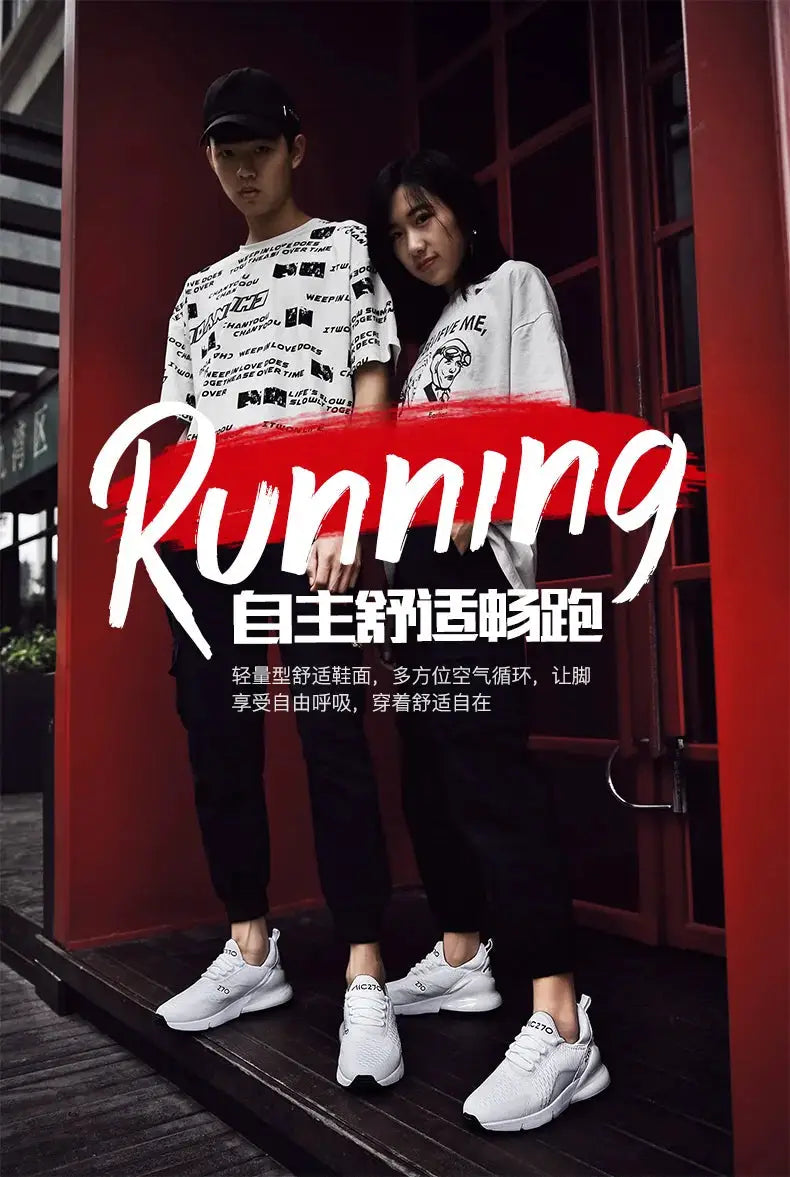 Simples Market white mesh sneakers for men and women with breathable platform sole, two pairs shown.