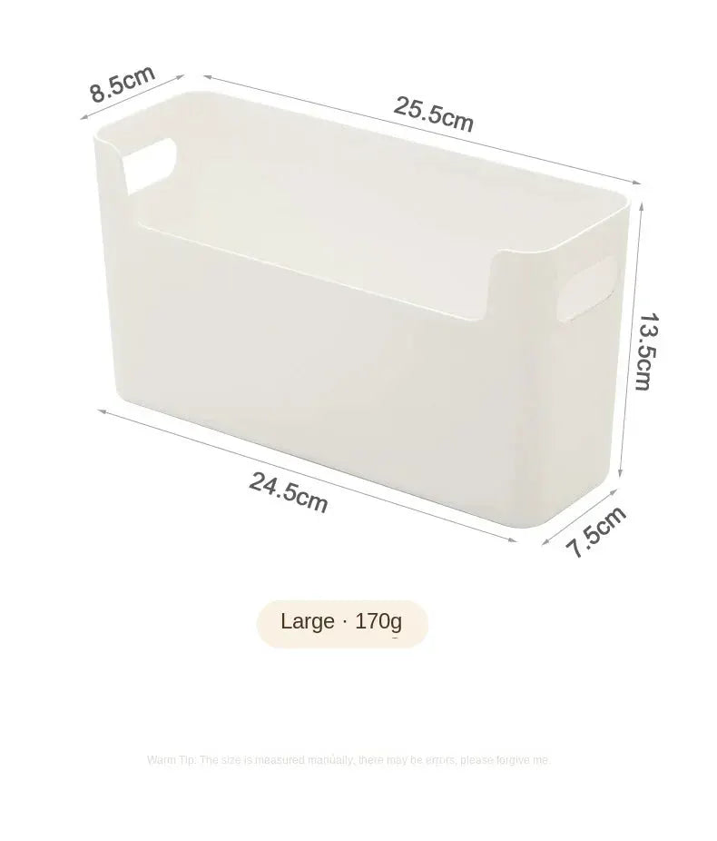 Non perforated cling film rack for inside cabinet, white plastic organizer, 25.5x13.5x8.5 cm
