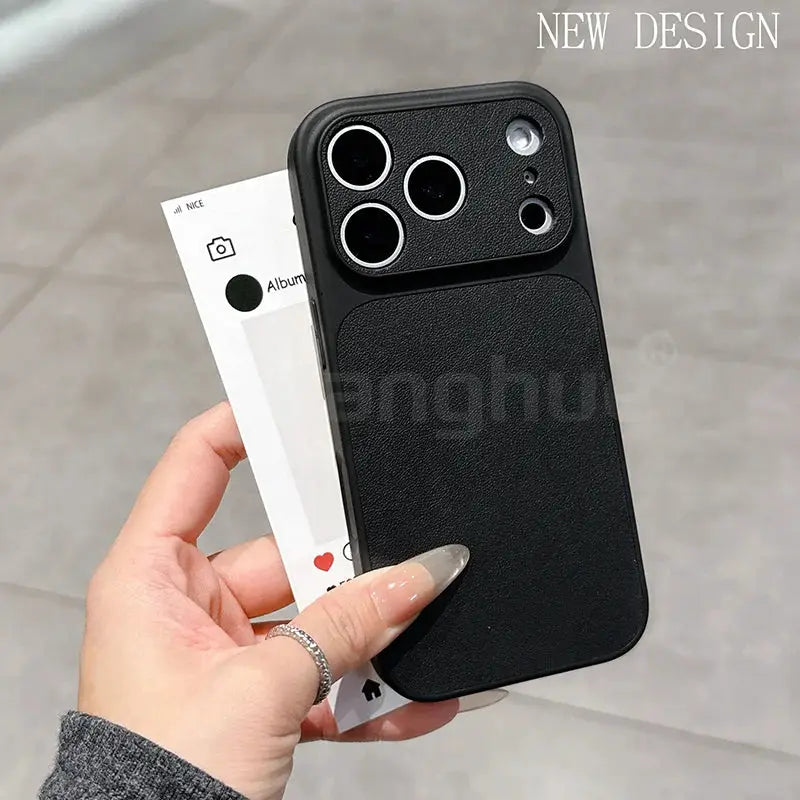 LuxCase Leather Texture Luxury Case for iPhone 17 Series Air Pro Max Ultra Thin Matte Soft Shell