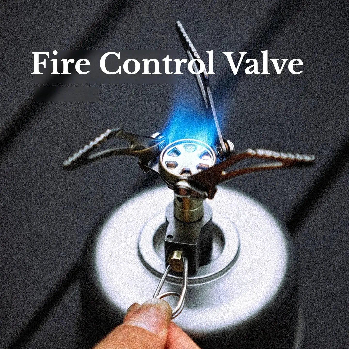 MK-3000W mini portable camping gas burner with folding legs and blue flame