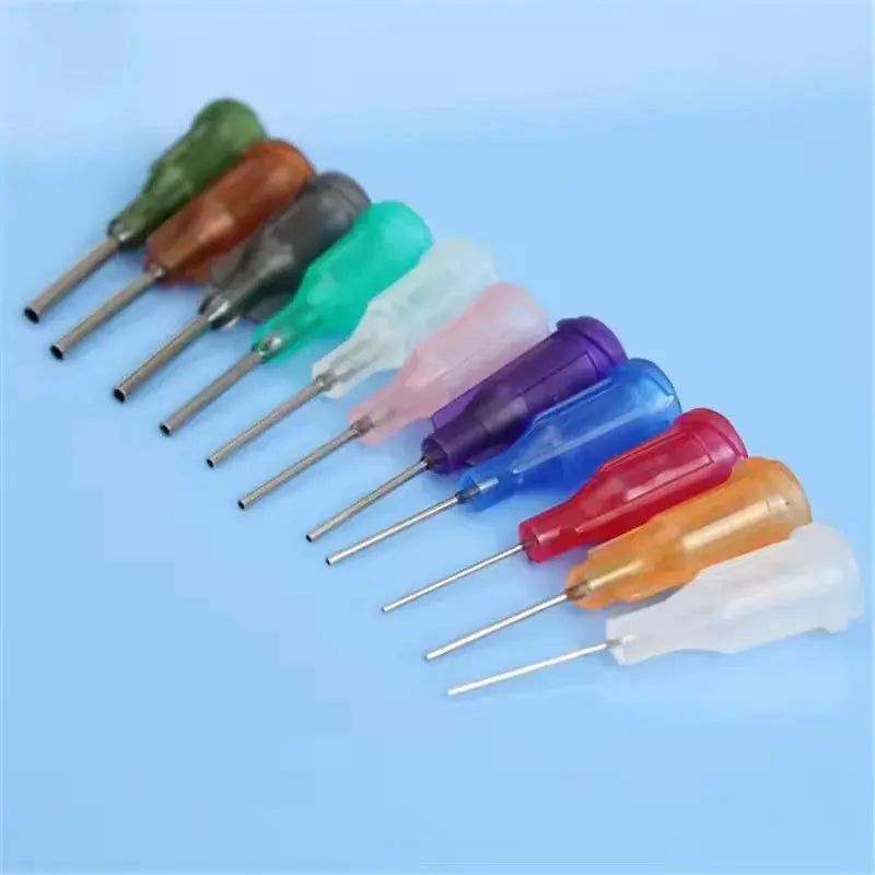 11 Needle Transparent Glue Bottle Polyethylene Needle Dispensing Bottle For Rosin Solder Flux Paste 30ml Or 50ml