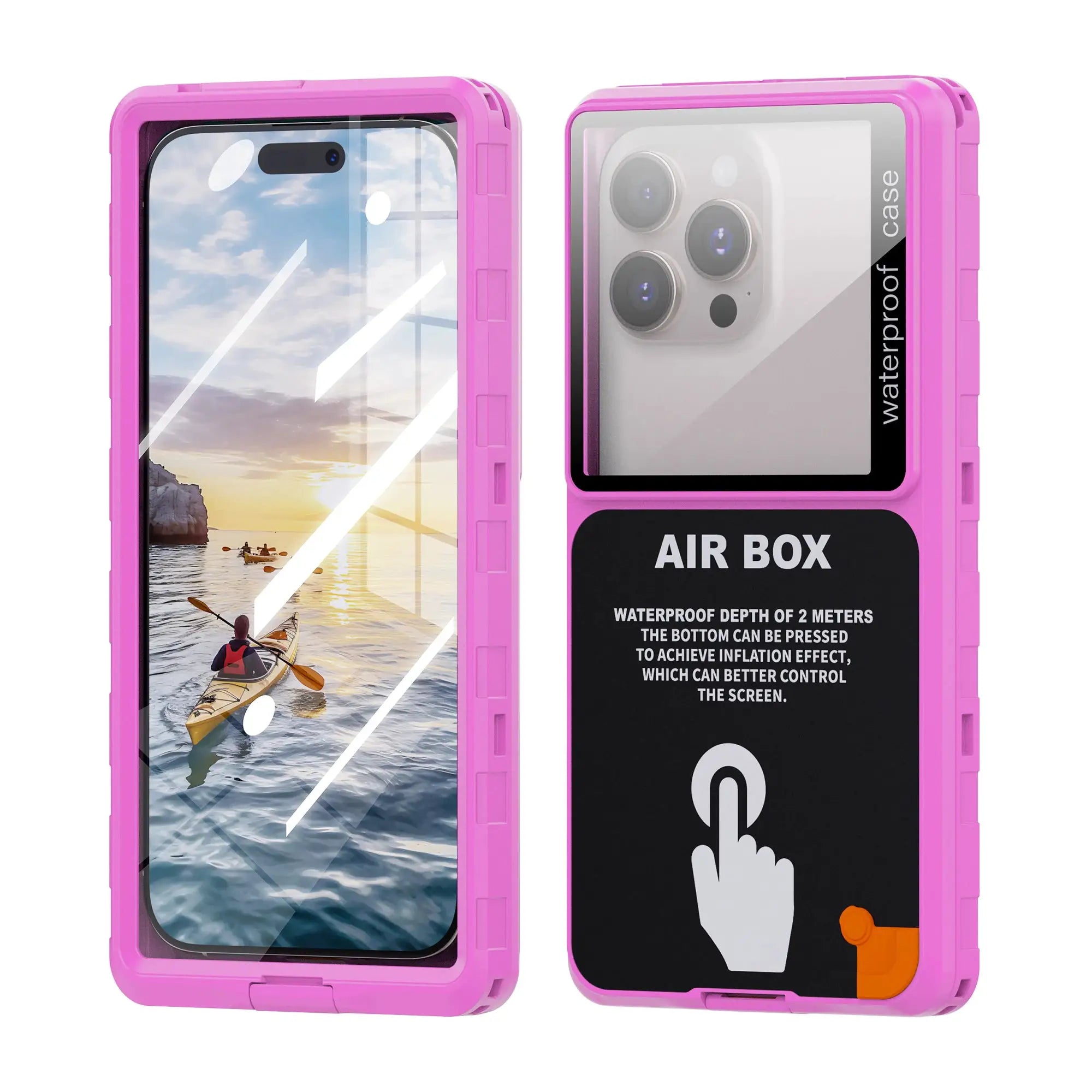 Shellbox Waterproof Phone Case 6.9 Inch Universal Touch Screen IP68 Underwater Dust And Drop Protection