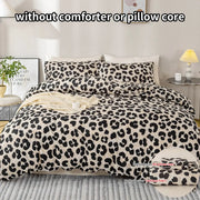 Simples Market 3-piece leopard print duvet cover set with 1 duvet cover and 2 pillowcases